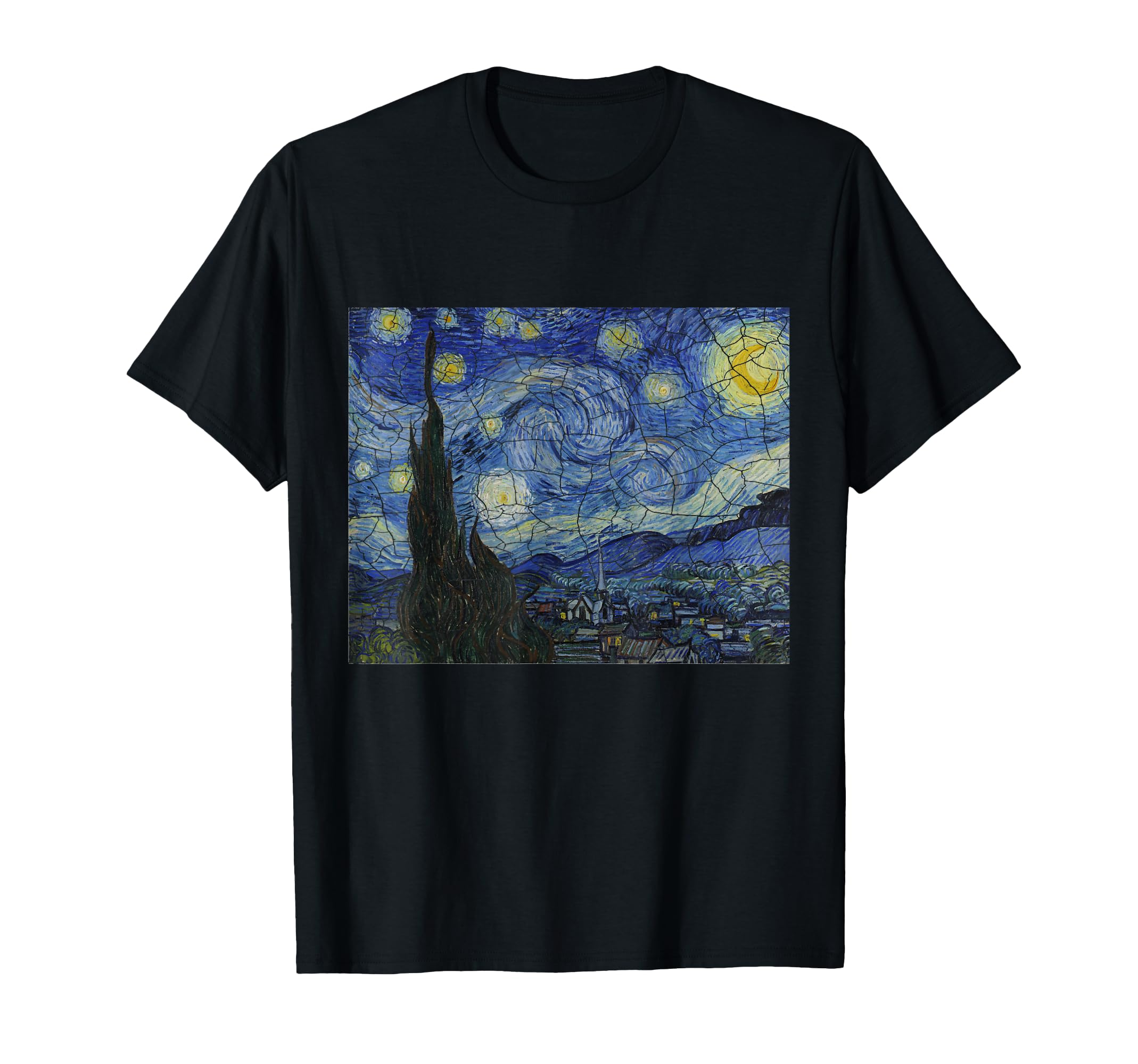 ヴィンセント・ヴァン・ゴッホ Vincent van Gogh 星月夜 Tシャツ 71Y2K24g+cL.jpg